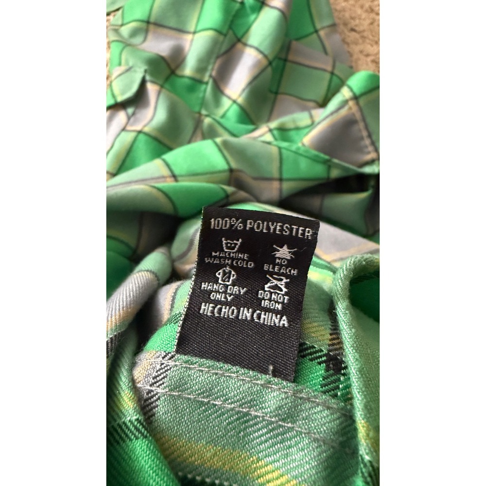 Dixxon The Auld Pub Flannel Co Green Plaid‎ Long Sleeve Button Shirt Size L zz94 View 5